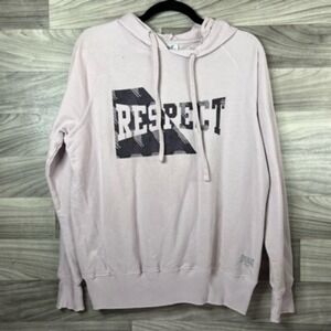 Everlast Womens Hoodie‎ Sweatshirt Pink Pullover Respect Long Sleeve Casual XL